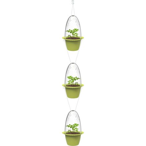 Romberg Vertikale Mini-Pflanztöpfe 14,5xØ9cm, 3er Set inkl. Zubehör (1/2)