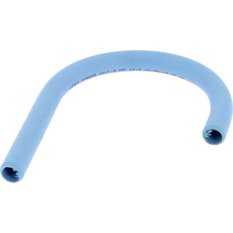 Crosse 180° PVC bleu air comprimé mâle-mâle Ø16