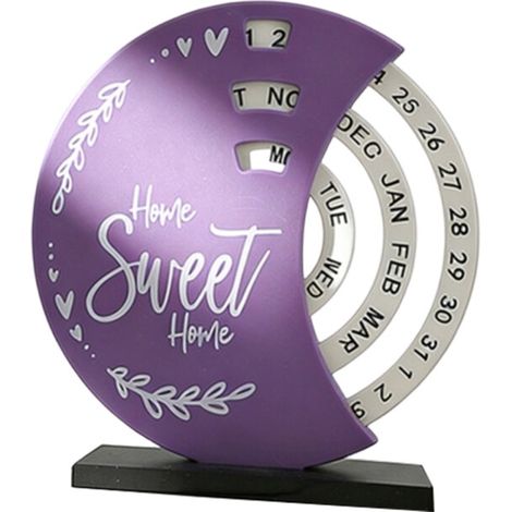 Decorazione calendario da scrivania per l'ufficio e - Violet 2