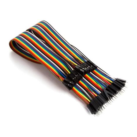 Whadda WPA428 Cavo Jumper [40x spina jumper - 40x presa jumper] 15.00 cm Colorato