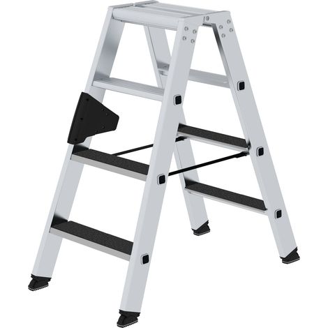 MUNK Stehleiter beidseitig begehbar mit clip-step R13 2x4 Stufen (1/5)