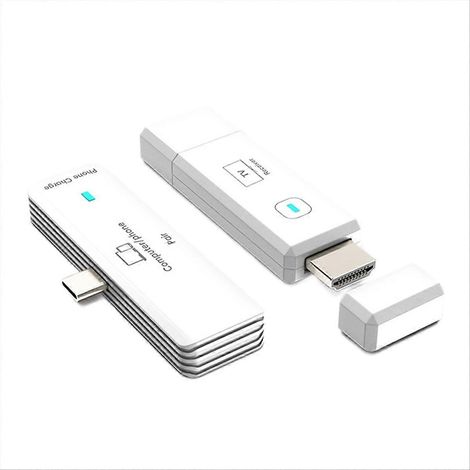 Projecteur d'écran portable sans fil compatible 5G avec télécommande vidéo HD 1080p et port USB Type-C. (1/5)