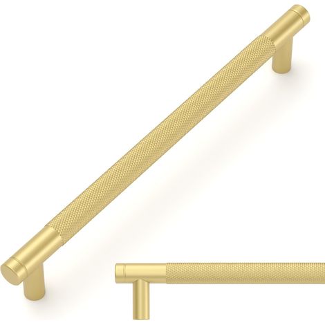 4 Stück goldene Küchenschrankgriffe 192 mm Möbelgriffe mit Schrauben, für Büros, Schubladen, Schränke, Kommoden