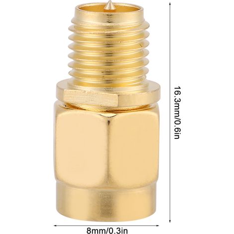 Jeu de 5 connecteurs coaxiaux RF SMA mâle - RP-SMA femelle (1/5)