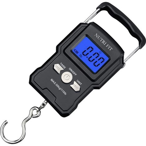 Pèse-bagage numérique - 50 kg - 2 piles AAA incluses - Écran éclairé (1/5)