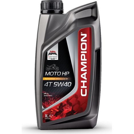 Aceite de motor Champion Moto HP 4T 5W40 1L MA2 semisintético (AKC)