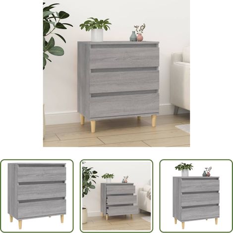 vidaXL Schrank -  Sideboard Grau Sonoma 60x35x70 cm Holzwerkstoff (1/5)