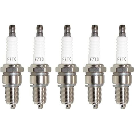 Lot de 5 bougies d'allumage F7TC pour GCV160 GCV190 GX120 GX160 GX200 GX240 GX270 GX340 GX390 (1/4)