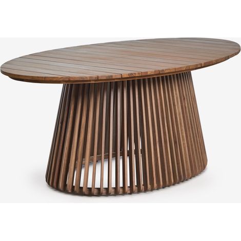 Tavolo da giardino ovale 200x110 cm in legno di acacia Mura SKLUM            