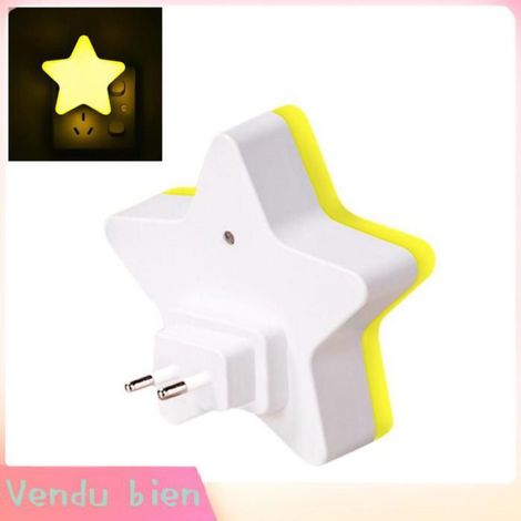 mini lumière en forme d'étoile Veilleuse LED à contrôle par capteur, mini veilleuse LED en forme d'étoile linge decorative (1/4)