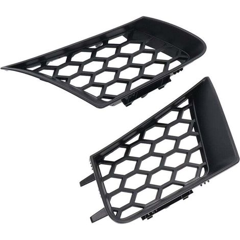Griglia superiore paraurti anteriore, 2 pezzi sinistra e destra, nero lucido, ricambio per Seat Ibiza Cordoba 6L dal 2002 al 2009 (1/5)