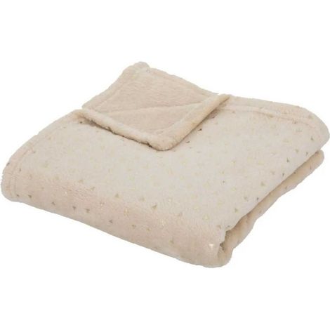 Plaid Flanelle Enfant Berlingot 75x100cm Beige (1/3)