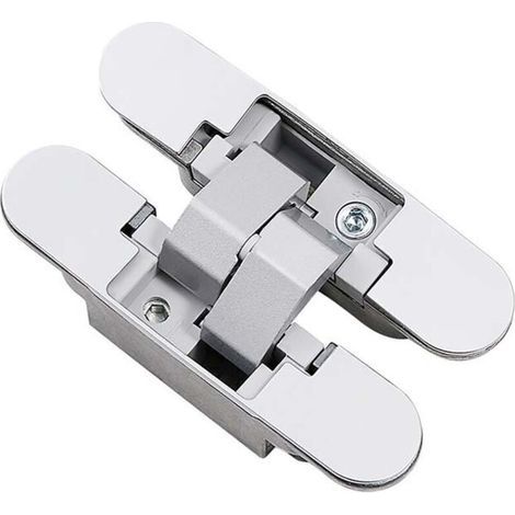 Charnière Invisible pour Portes, Lot de 2 charnières Invisibles pour Portes Lourdes, Charge de 40 kg, Ouverture de 180º (1/5)