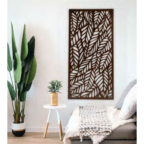 PANEL DECORATIVO METALICO PARA EL HOGAR CHOCOLATE  60150 CM (1/2)