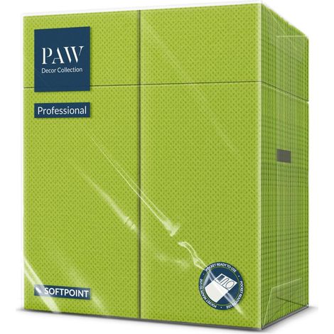 Serviettes Pochette 1/8, 50 pièces Soft Point - Vert Anis (1/5)
