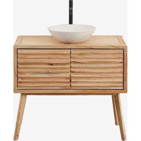 Set di mobili da bagno 90x45 cm in legno Deleyna SKLUM (1/5)