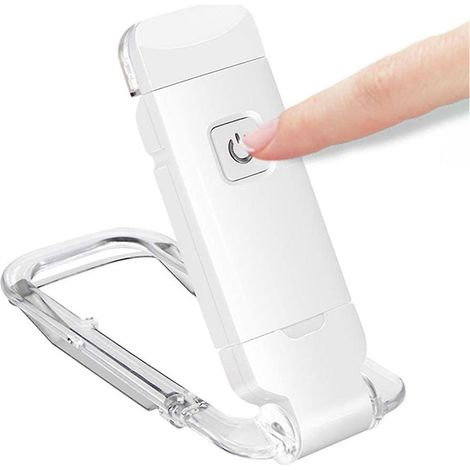 Lampe de lecture rechargeable USB pour lire au lit, luminosité réglable, lampe de lecture LED à pince (1/2)