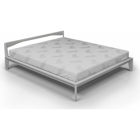 Coprimaterasso Singolo in Poliestere Bamboo Bianco (1/4)