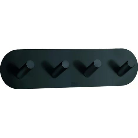 Smedbo Design Viererhakenleiste in Matt Schwarz, Selbstklebend BB1094 (1/2)