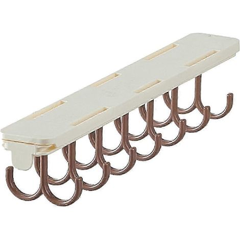 Cintre pour soutien-gorge, débardeur et ceinture, gain de place, facile à installer, pour vêtements et penderie.-brown B (1/5)