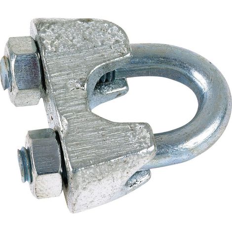 Kabelklemme mit Schelle, Stahl verzinkt, 6,5 10