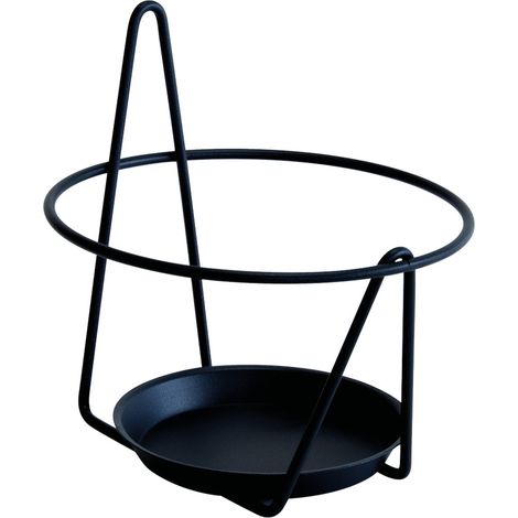 Porte-Pots Soucoupe Mural 20-22 cm Noir Essentis Louis Moulin