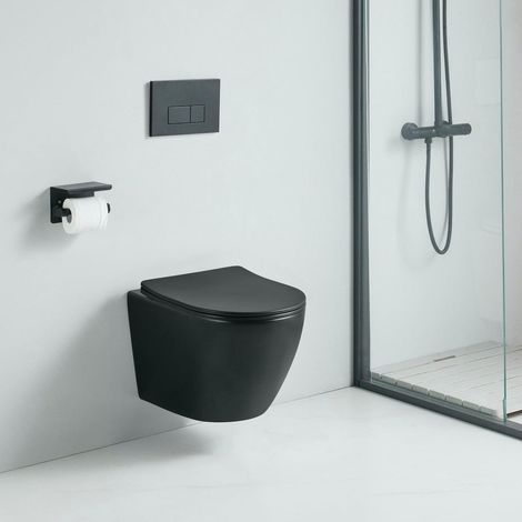 Wand-WC CARCEO schwarz