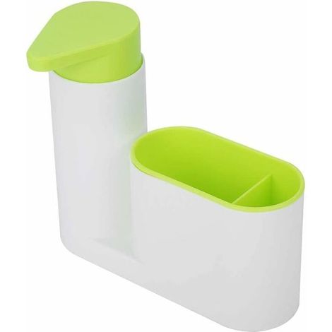 Distributeur Liquide Vaisselle, Distributeur de Savon avec Porte éponge pour Cuisine (1/5)