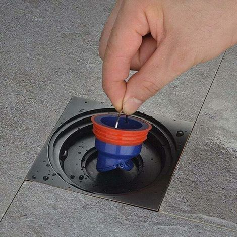 SL.GT,Bonde d'évacuation de sol de douche, anti-refoulement, anti-odeur, valve de vidange rapide, 3.55.3cm (1/4)