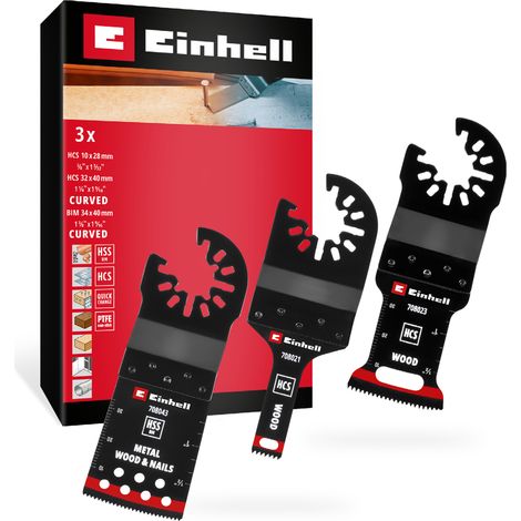 Einhell 708103 Multit.-Set Holz/Metal 3tlg SB HCS, BiM Multifunktionswerkzeug-Zubehör-Set    1 St. (1/5)