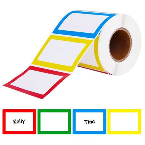 300 étiquettes vierges autocollantes pour ordinateur portable, autocollants auto-adhésifs, étiquettes pour vêtements, étiquettes de classification, autocollants pour bouteilles d'animaux (1/5)