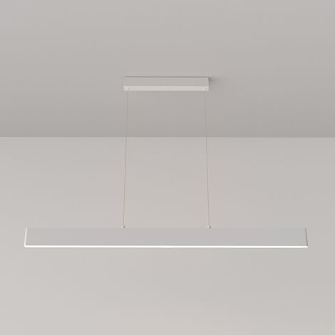 Lampadario A Sospensione Moderno Step Metallo Bianco Luce Led Integrato 30W (1/4)