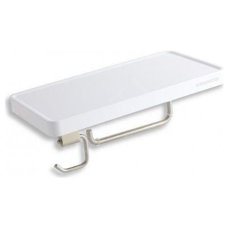 Novaservis Titania Yacore - Porte-rouleaux avec tablette, plastique 65540,1