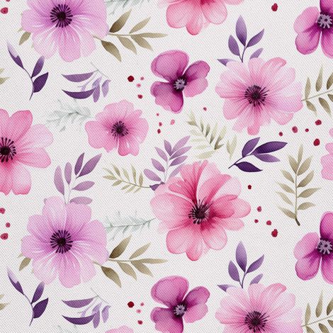 Tissu décoratif d'extérieur Oxford - Fleurs - DX2976 (1/5)