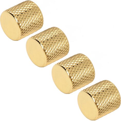 Quatre boutons potentiomètres, hautement compatibles, robustes et durables, adaptés au contrôle de la guitare électrique, finition dorée. (1/5)