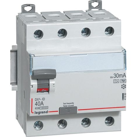 Legrand HPI Interruttore differenziale grigio quattro poli 30 mA