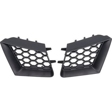 Frontstoßstangengrill oben, 2-teilig, links und rechts, mattschwarz, Ersatzteil für Seat Ibiza Cordoba 6L 2002-2009 (1/5)
