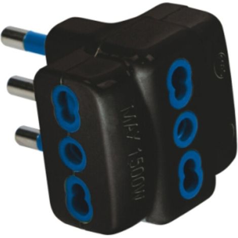 FME 82.631 ADATTATORE TRIPLO 16A 2P+T GARANTI NER- 50,0 pz