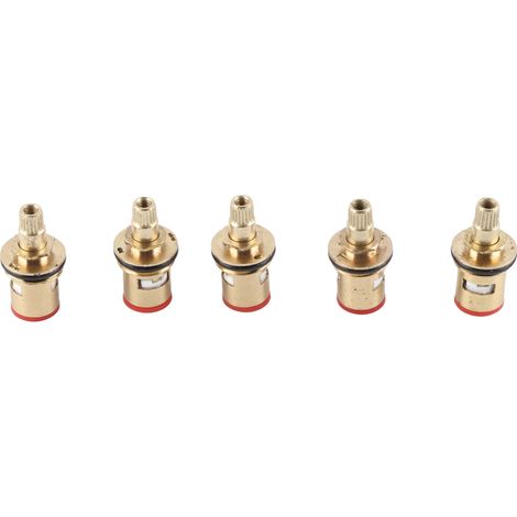 Kit de 10 accessoires pour robinet de cuisine : valve en laiton avec tige en céramique et noyau de cartouche en laiton. (1/5)