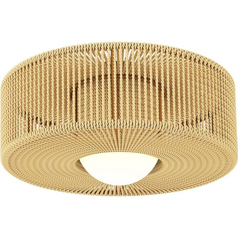 Boho-Deckenleuchte mit Hanfseilschirm, G9-LED, 30 cm