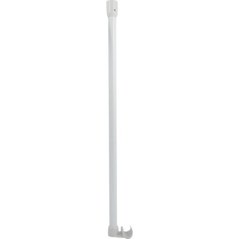 Colgador para Barra de Ducha de Aluminio 60cm Blanco MSV