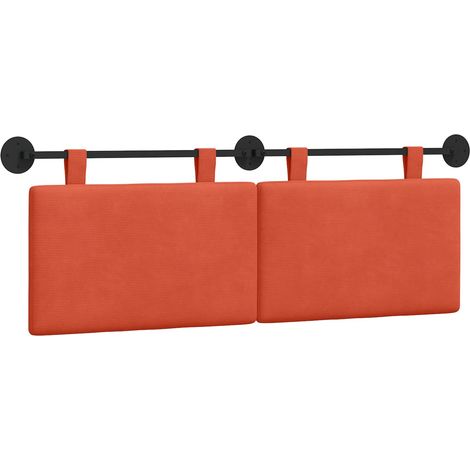 Maison Exclusive - Testiera sospesa Rosso Arancio Tessuto in Cords