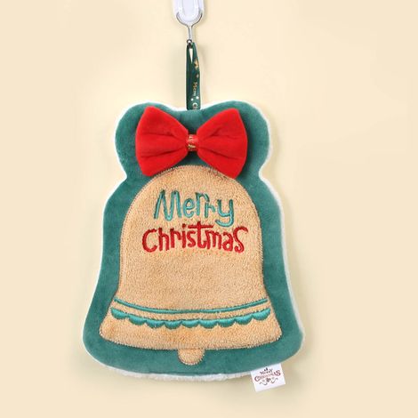 Serviette De Main De Noël - Velours Absorbant - Motif Sapin Bonhomme De Neige - Boucle De Suspension - 50 X 70 Cm - 1 Pièce (1/5)