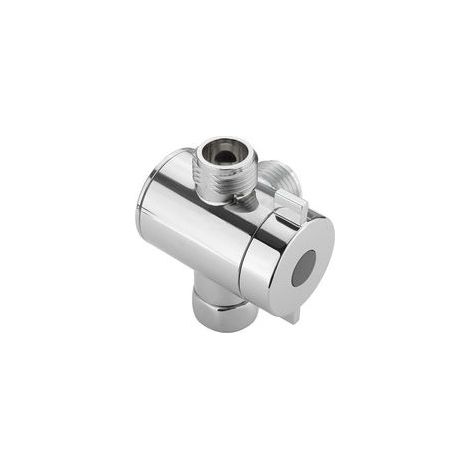 3-Wege-T-Adapter (1/2 Zoll) mit Umstellventil für Duschkopf, Dreifunktionsschalter, verstellbares Ventil, Duscharmaufsatz, Badezimmerzubehör, 1 Stück – Crezuo