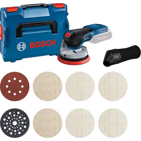 Bosch – Ponceuse excentrique 18V sans fil 125 mm – Moteur brushless – Aspirateur intégré avec microfilter – Pour bois, métal et plastique (1/3)