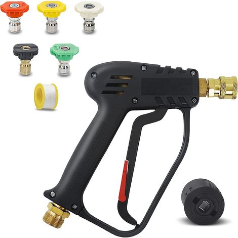 4000 PSI Pistolet pour Nettoyeur Haute Pression avec connecteur Schlauch M22 14MM, connecteur Rapide Nilfisk, Panneau de Pistolet de Lavage (1/5)