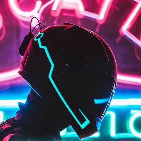 Bande lumineuse LED pour casque de moto, décoration pour conduite de nuit en toute sécurité, autocollants lumineux clignotants pour la conduite de nuit, bande lumineuse pour casque de vélo (1/4)