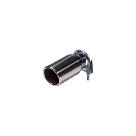 Auspuffblende universal Edelstahl - Rund - Anschluss bis 58mm (1/2)