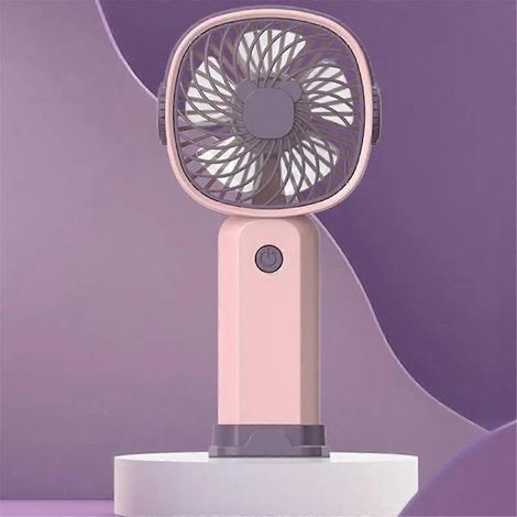 Kleiner Handventilator für den Außenbereich, tragbar, 3 Geschwindigkeitsstufen, wiederaufladbar