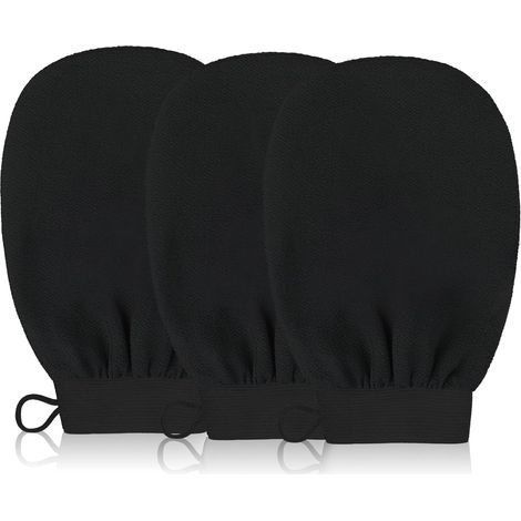 3 peeling mani e punte peeling – esfoliante mani in nero, peeling e peeling mani, docce per uomini e donne, ideale per cattiva pulizia, 20 × 15 cm (1/5)